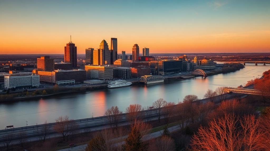 Arkansas city skyline
