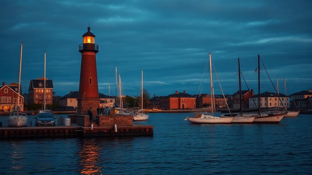 Maine city skyline