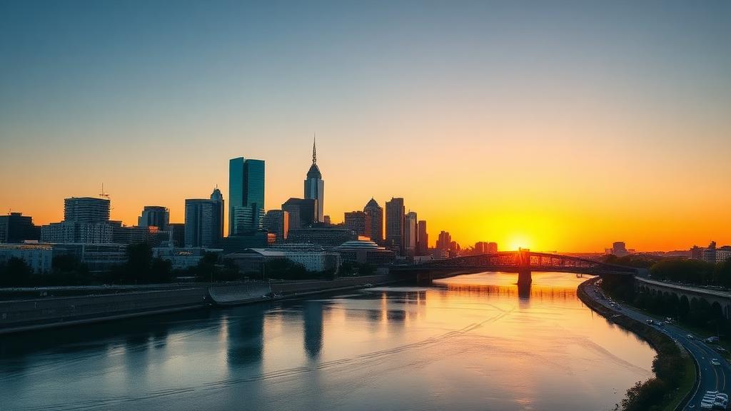 Minnesota city skyline