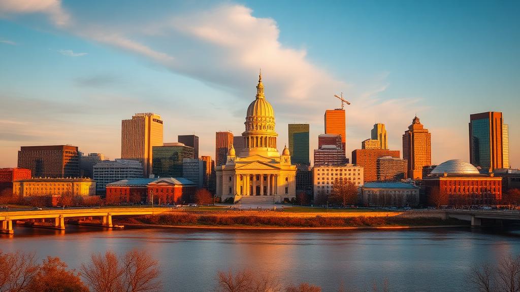 Mississippi city skyline