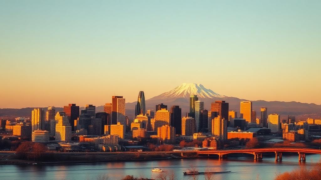 Oregon city skyline