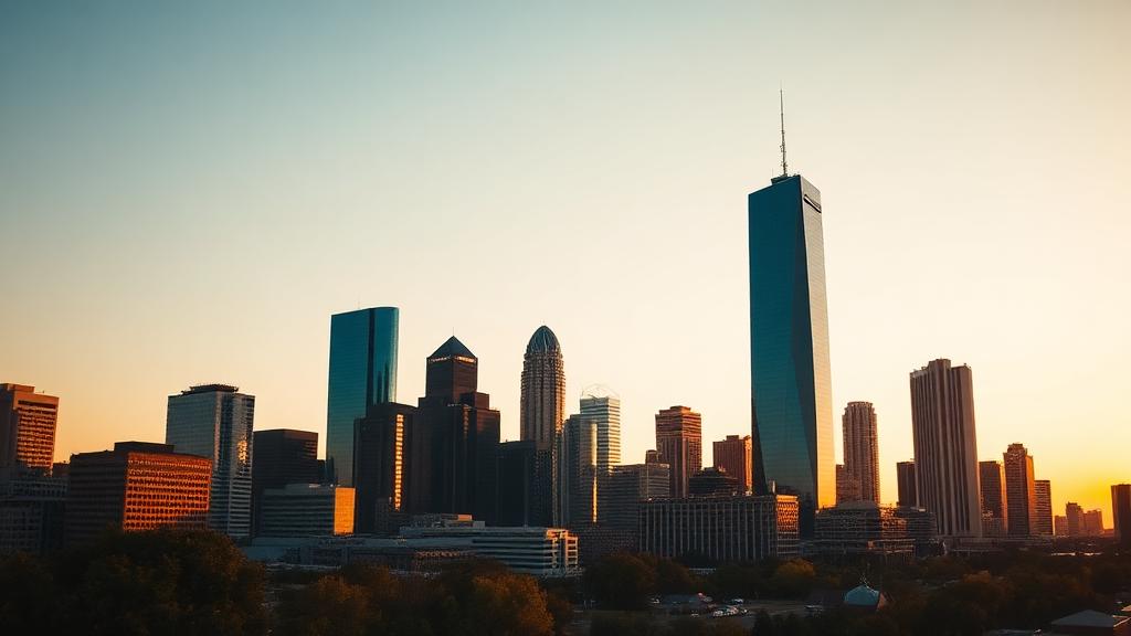 Texas city skyline