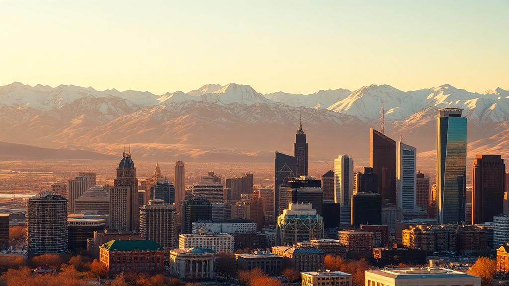 Utah city skyline